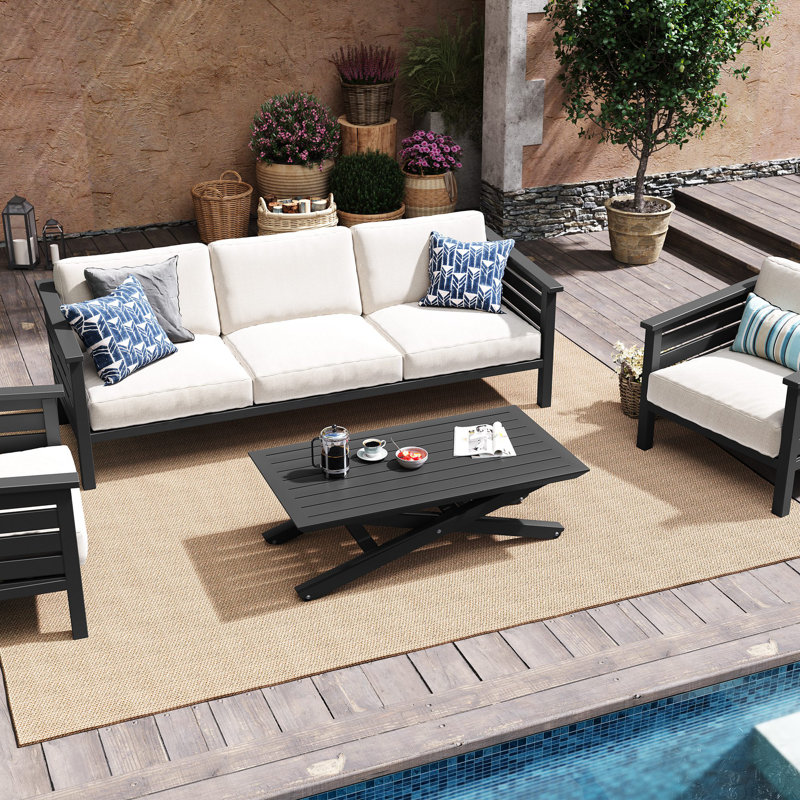 Red Barrel Studio® Lift-top Outdoor Coffee Table & Reviews | Wayfair